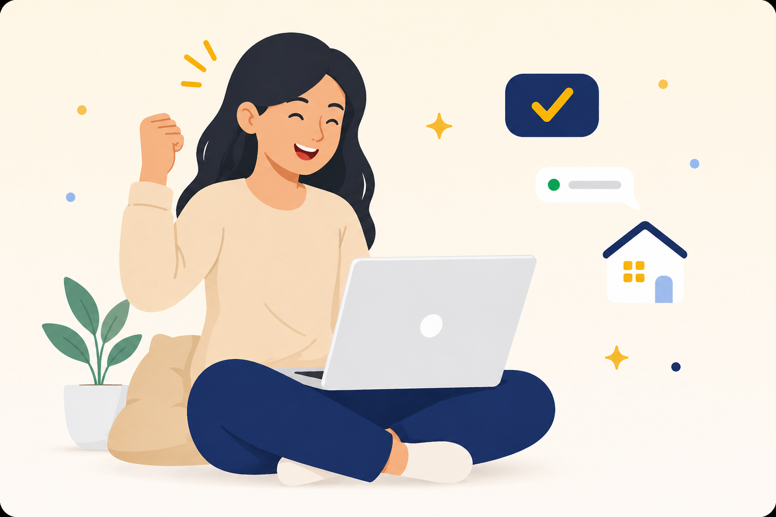 Ilustrasi properti yang berhasil tayang setelah upload selesai